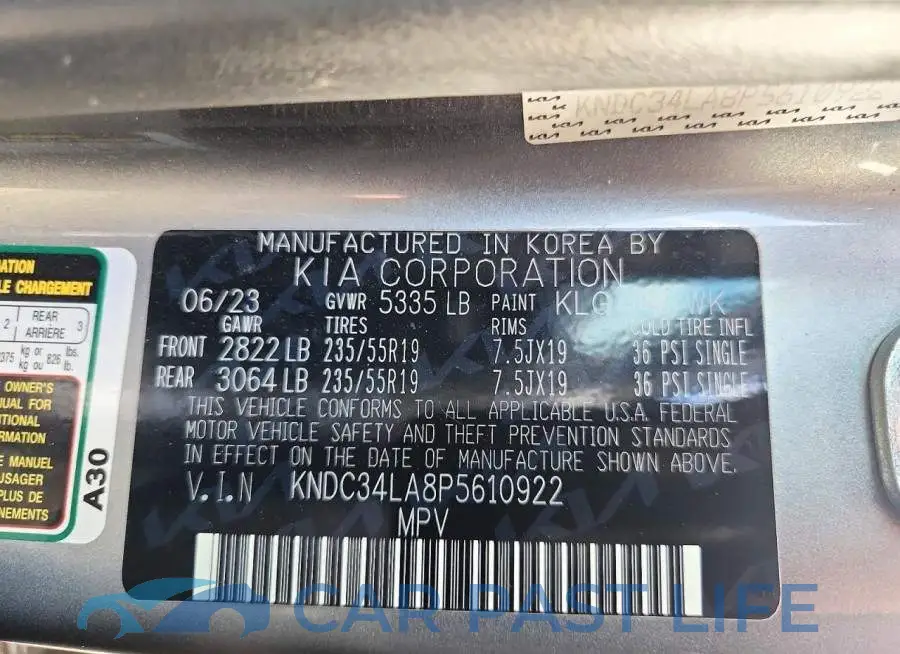 KNDC34LA8P5610922# 12