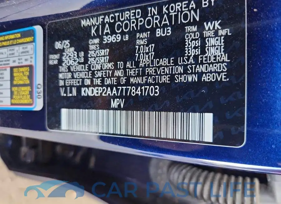 KNDEP2AA7T7841703# 13
