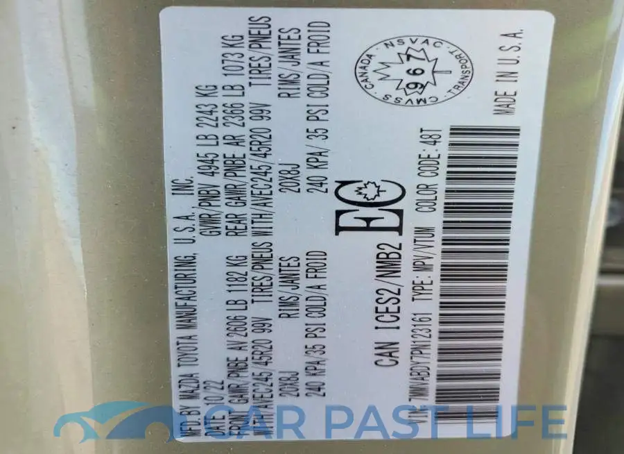 7MMVABDY7PN123161# 13