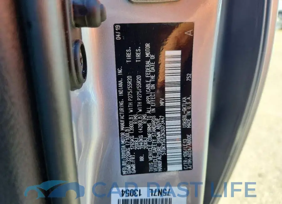5TDKY5G12KS073447# 13