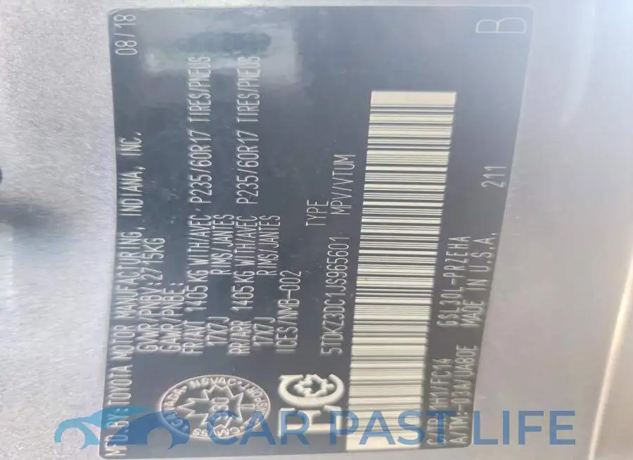 5TDKZ3DC1JS965601# 13