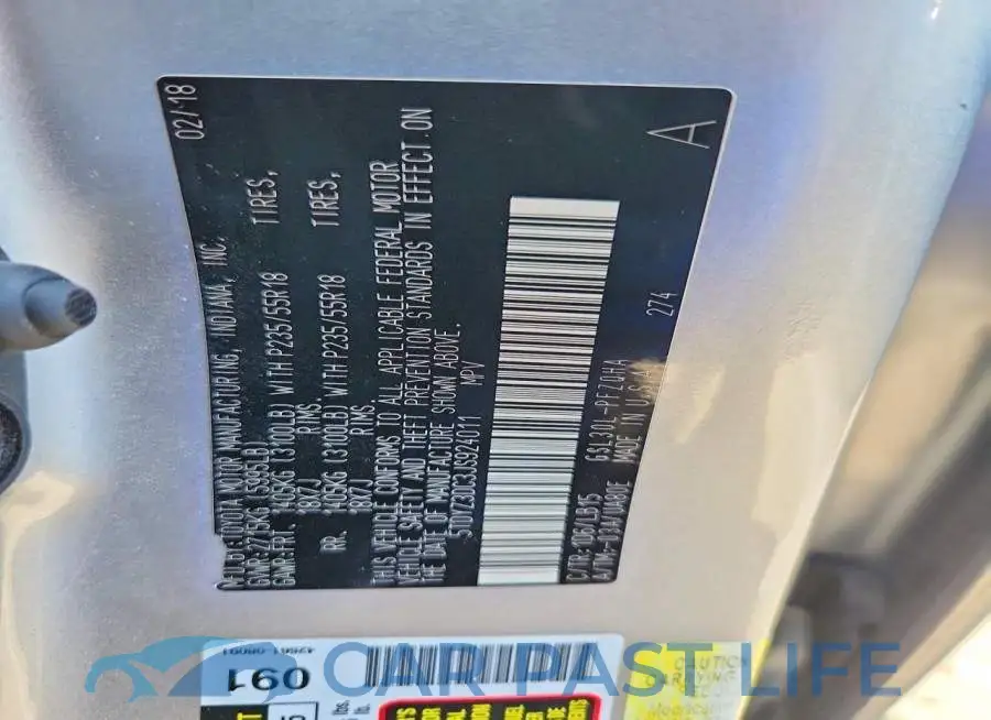 5TDYZ3DC3JS924011# 12