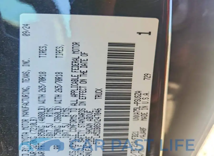 5TFLA5DB0SX247046# 13