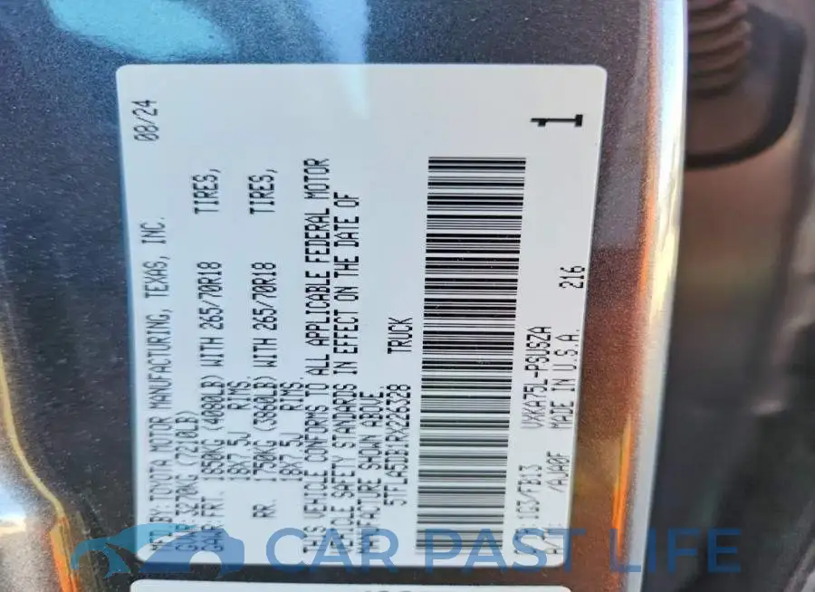5TFLA5DB1RX226328# 13
