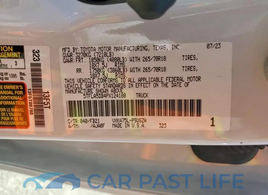 5TFLA5DB4PX124180# 13