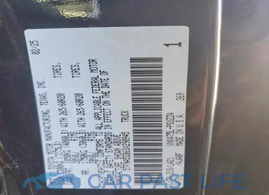 5TFNA5DB6SX290945# 12