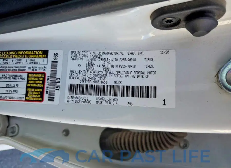 5TFTY5F1XMX011653# 13