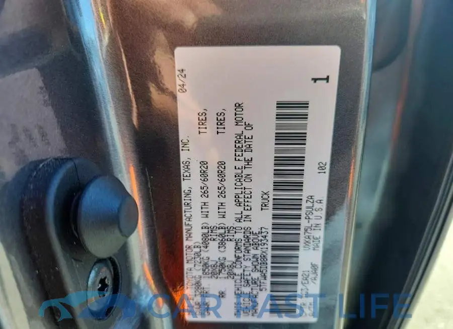 5TFWA5DB8RX193437# 13