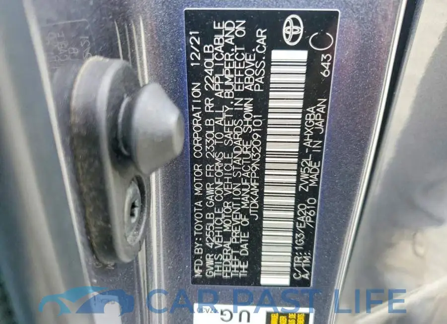 JTDKAMFP9N3209101# 12
