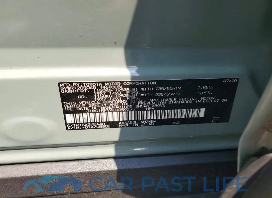 JTMC1RFV4LD059275# 13