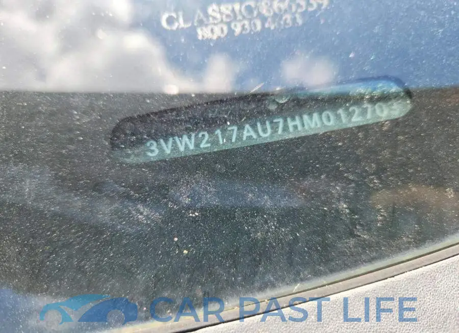 3VW217AU7HM012703# 12