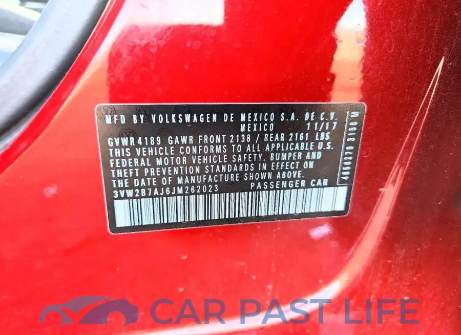 3VW2B7AJ6JM262023# 12