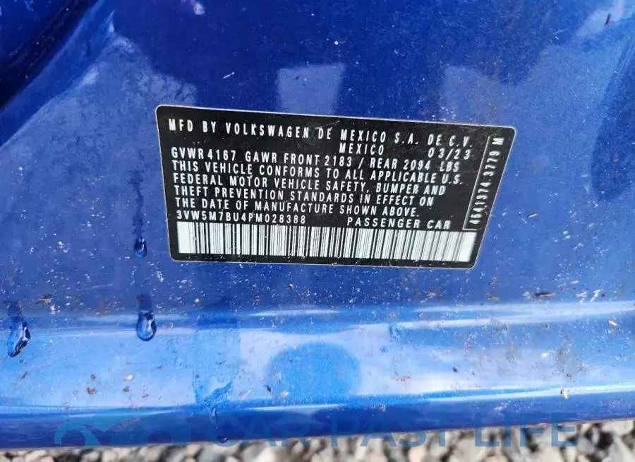 3VW5M7BU4PM028388# 12