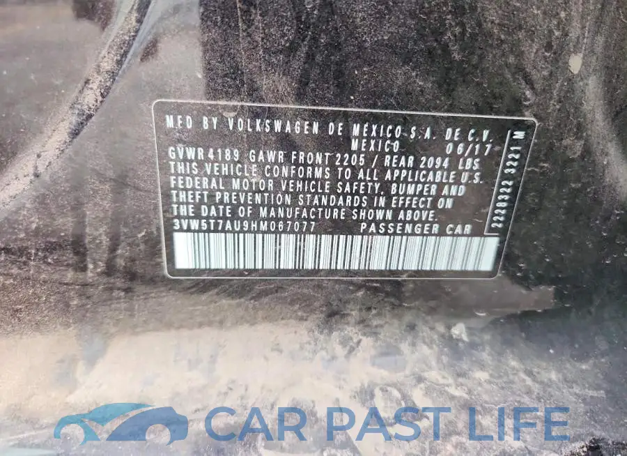 3VW5T7AU9HM067077# 13