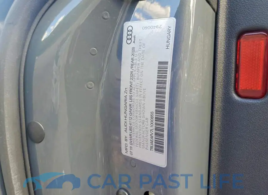 TRUAEAFV7L1000855# 12