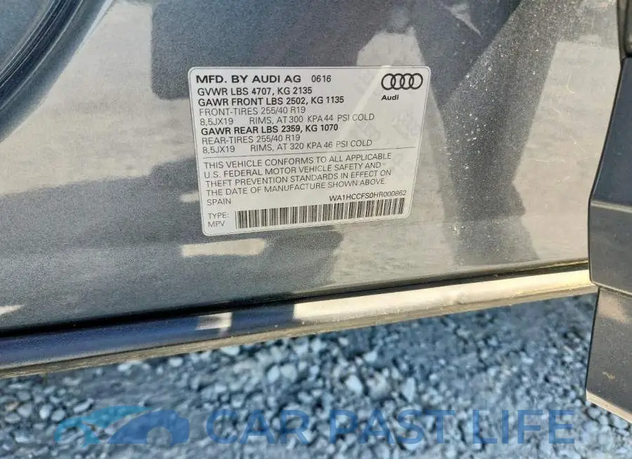 WA1HCCFS0HR000862# 13