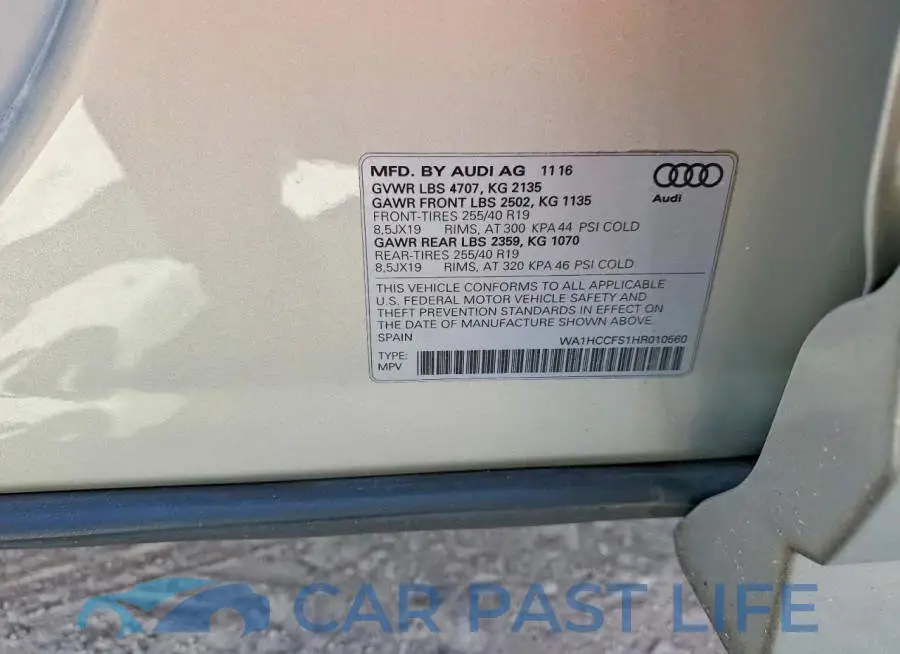 WA1HCCFS1HR010560# 14