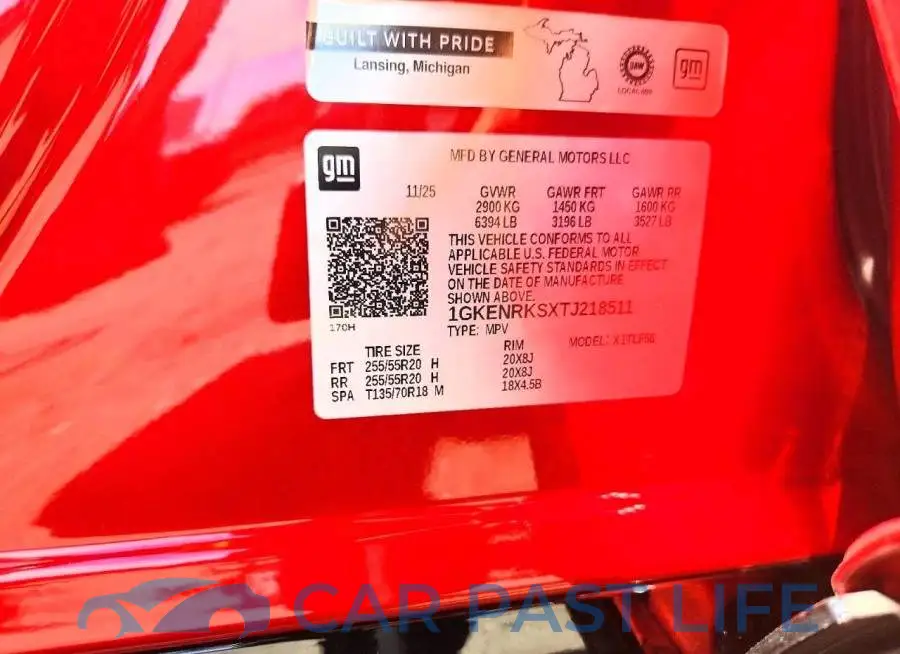 1GKENRKSXTJ218511# 13