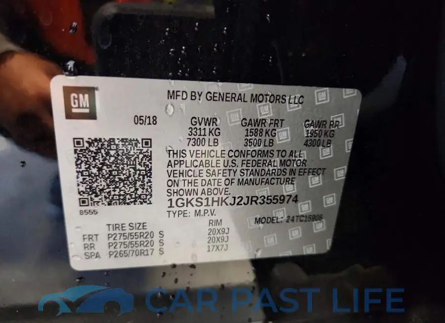 1GKS1HKJ2JR355974# 13