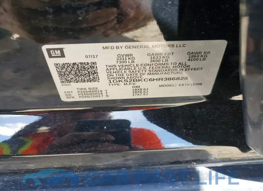 1GKS2BKC6HR386828# 13