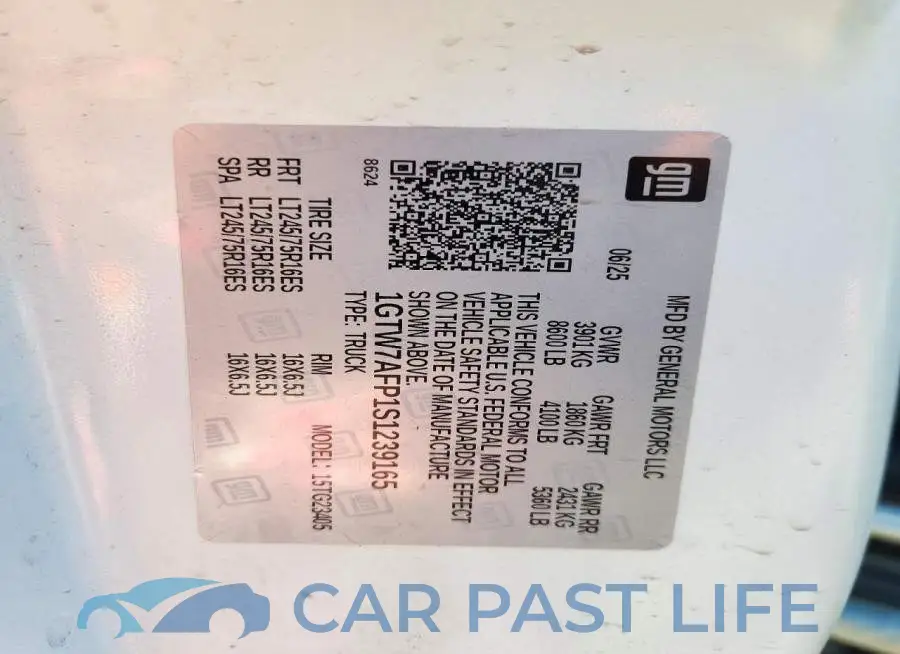 1GTW7AFP1S1239165# 13