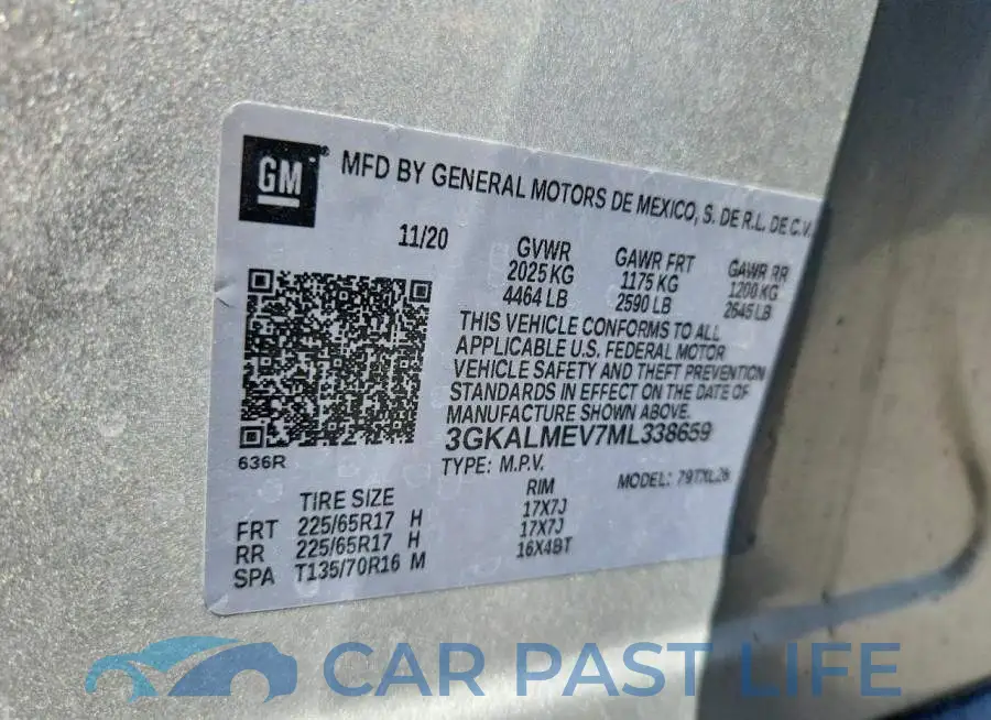 3GKALMEV7ML338659# 13