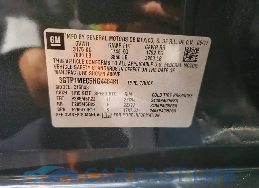 3GTP1MEC5HG446481# 12
