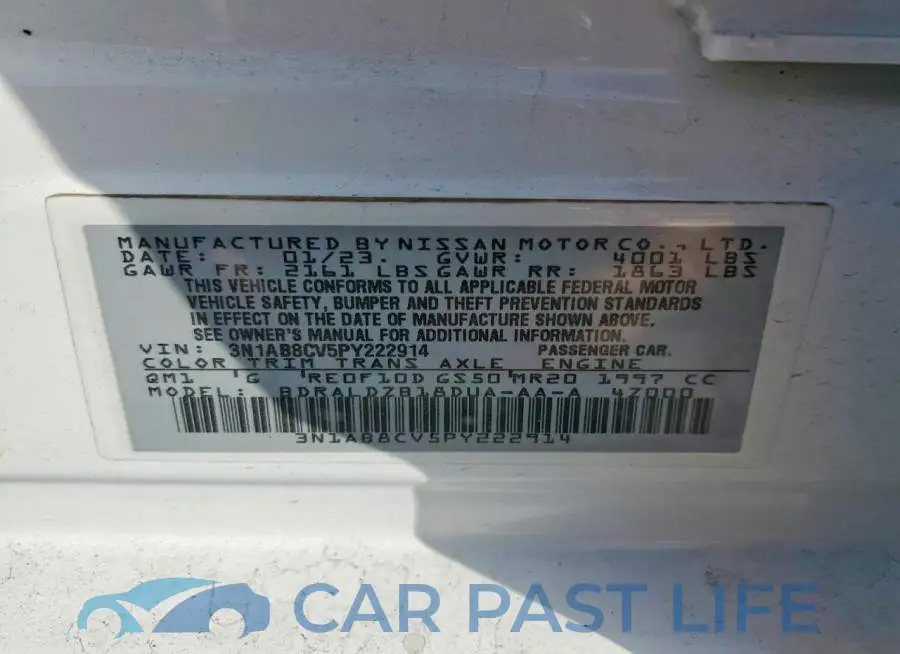 3N1AB8CV5PY222914# 12