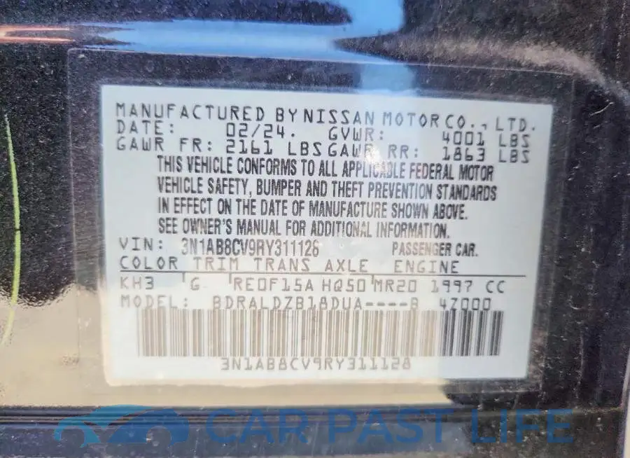 3N1AB8CV9RY311128# 12