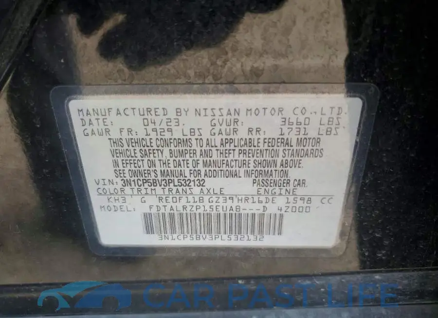 3N1CP5BV3PL532132# 13