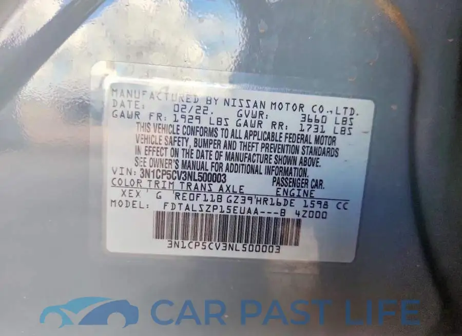3N1CP5CV3NL500003# 13