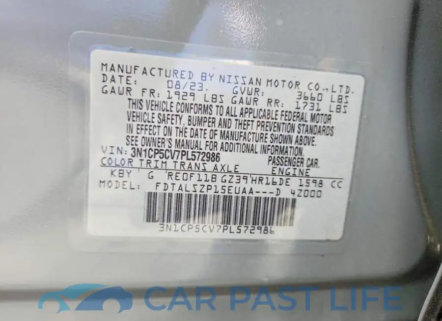 3N1CP5CV7PL572986# 12