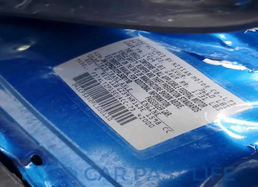 3N1CP5DV2PL500110# 12