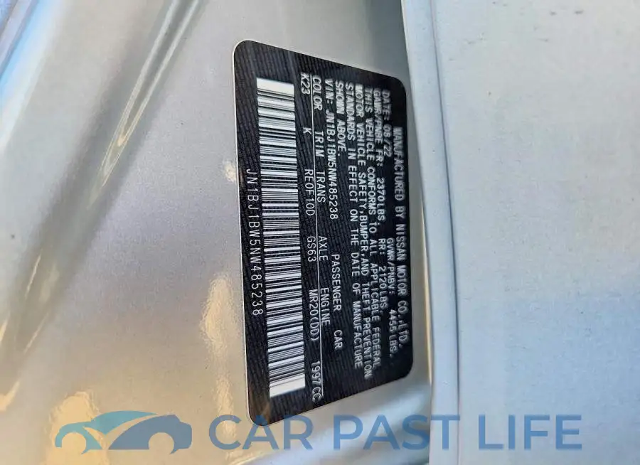 JN1BJ1BW5NW485238# 13