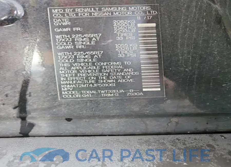 KNMAT2MT4JP531061# 13