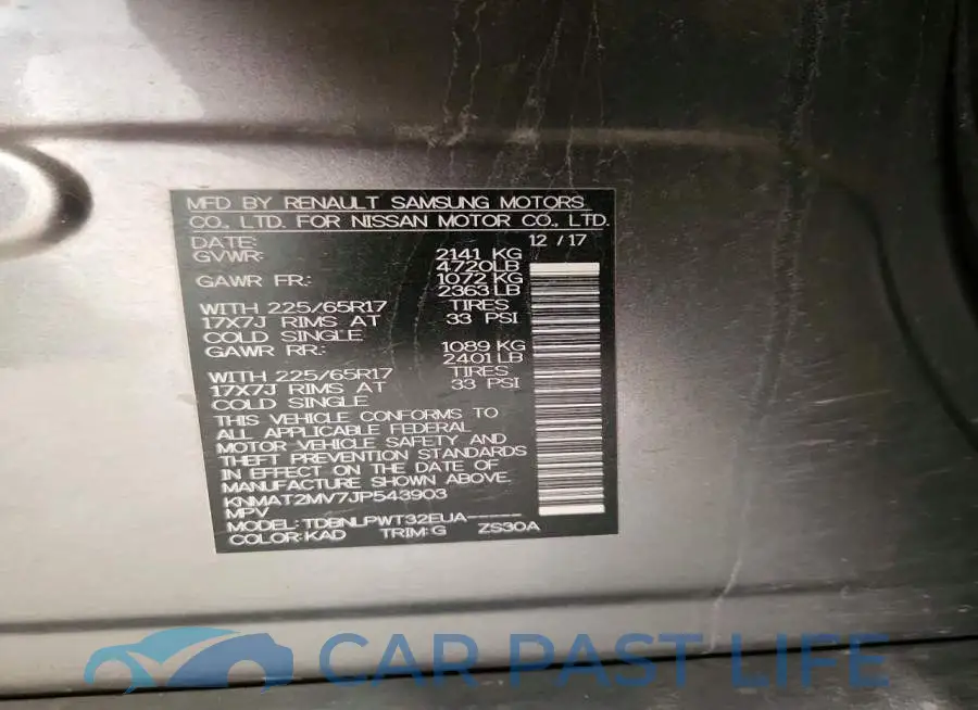 KNMAT2MV7JP543903# 14