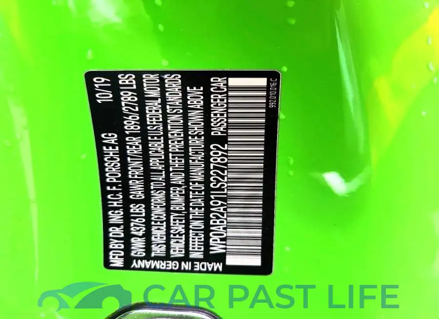 WP0AB2A91LS227892# 12