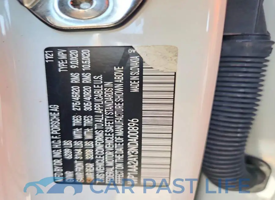WP1AA2AY3NDA00896# 14