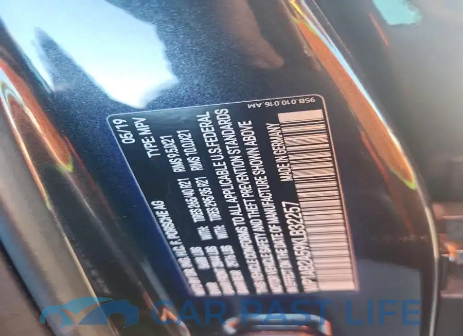 WP1AB2A59KLB32257# 12