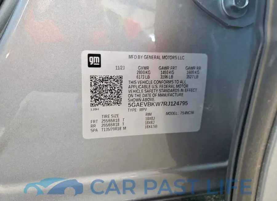 5GAEVBKW7RJ124795# 13