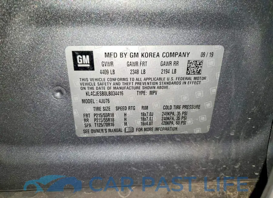 KL4CJESB0LB034416# 13