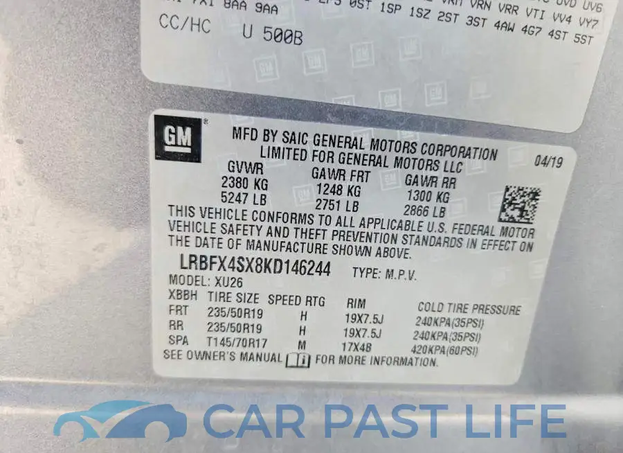 LRBFX4SX8KD146244# 13