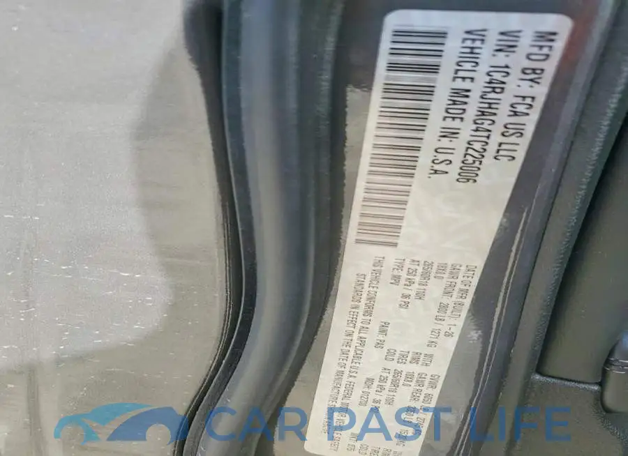 1C4RJHAG4TC225006# 12
