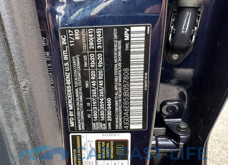 4JGDA6EB5JB057808# 10