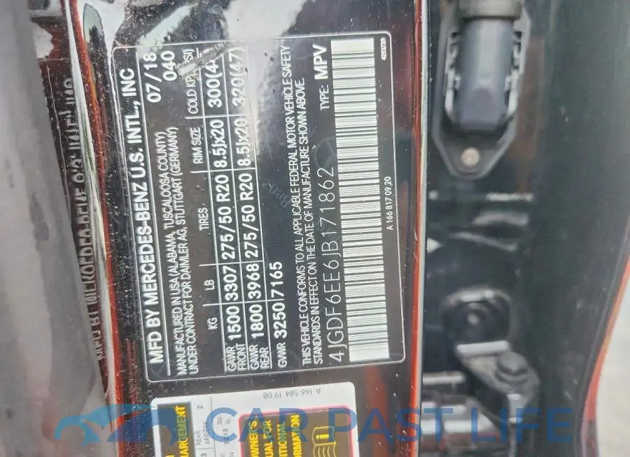 4JGDF6EE6JB171862# 13