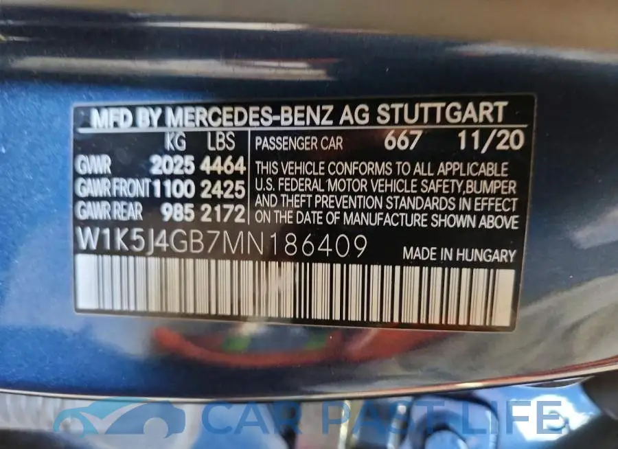 W1K5J4GB7MN186409# 13