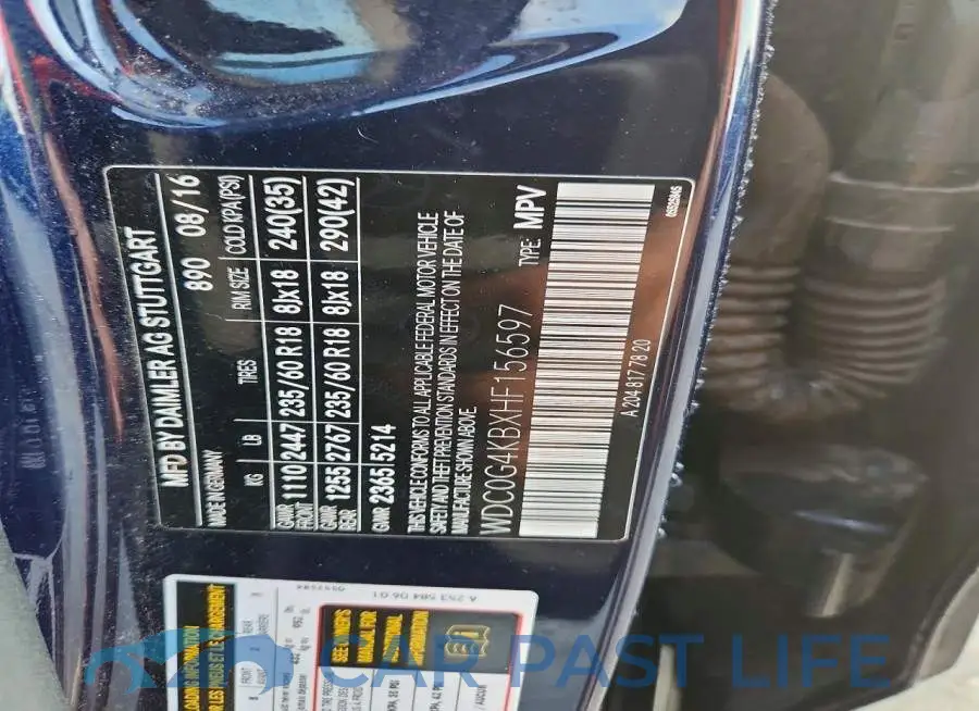 WDC0G4KBXHF156597# 13