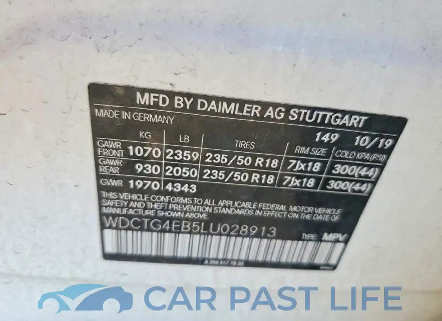 WDCTG4EB5LU028913# 12