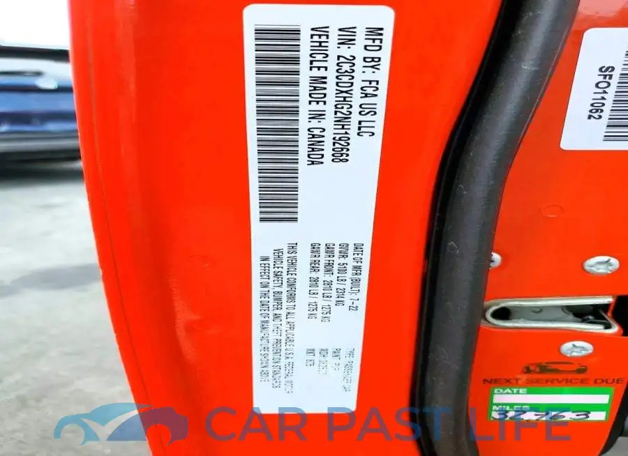 2C3CDXHG2NH192668# 13