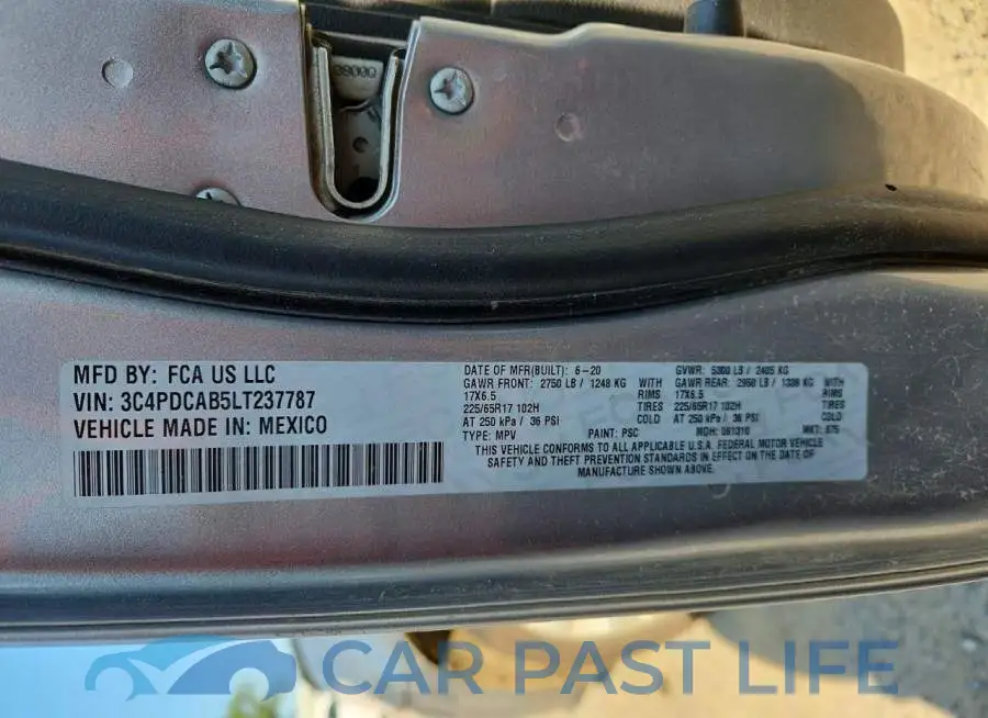 3C4PDCAB5LT237787# 13